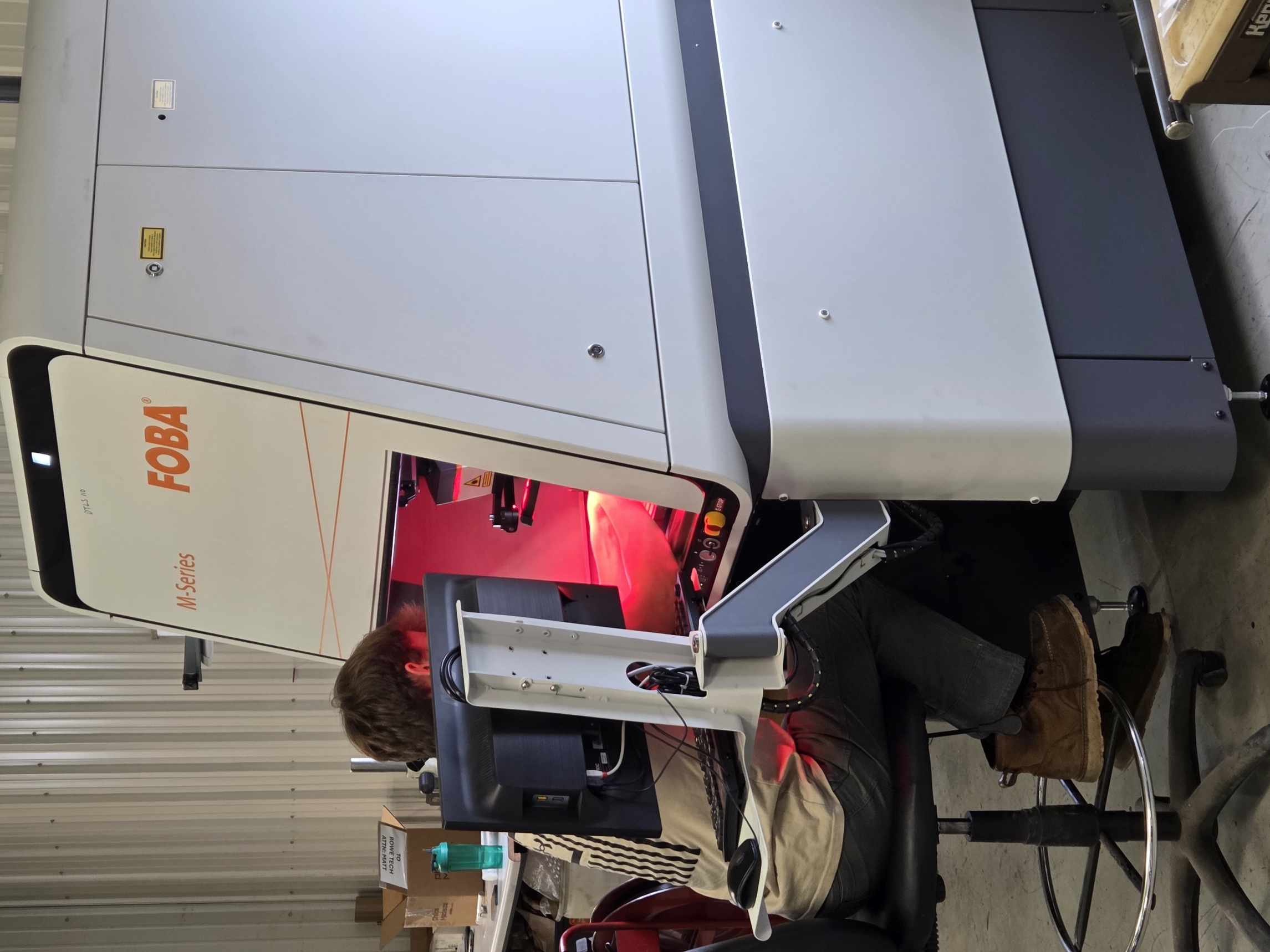 Laser marking equipment at RoweTech