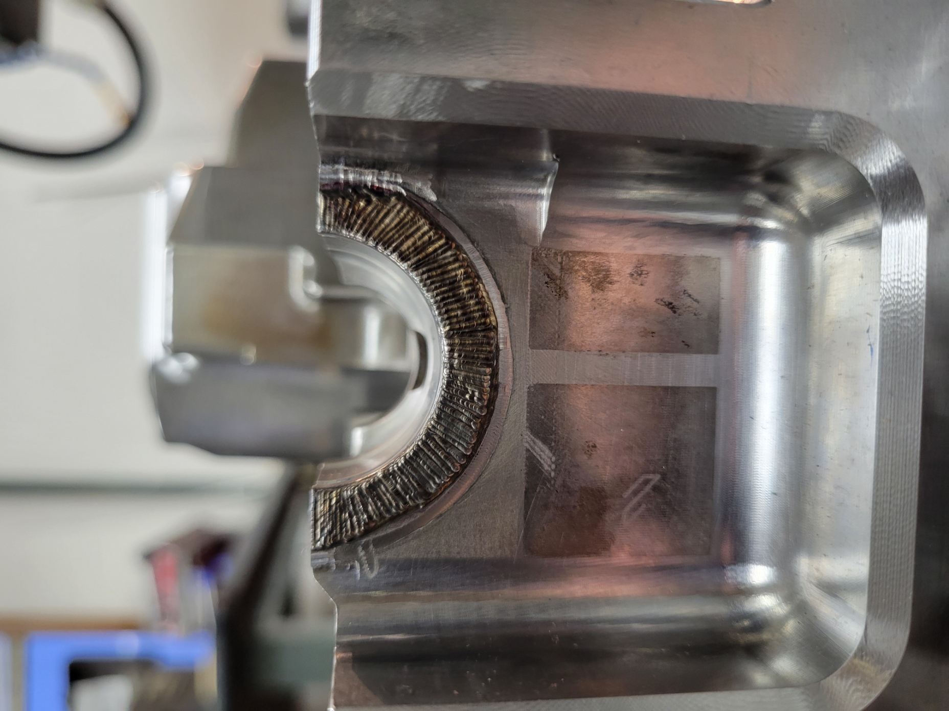 Precision-machined mold cavity